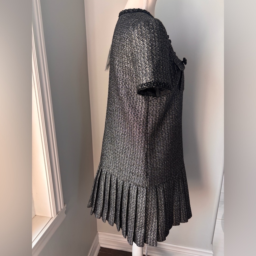 Self-Portrait Black Textured Women’s Dress - Picture 6 of 10